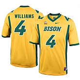 North Dakota State Bison 4 Dimitri Williams Gold College Football Jersey Dzhi,baseball caps,new era cap wholesale,wholesale hats